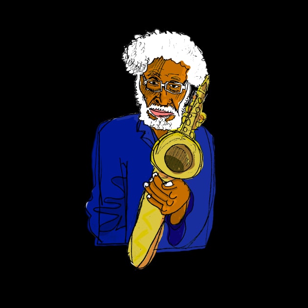 Sonny Rollins Sketch by SPINADELIC