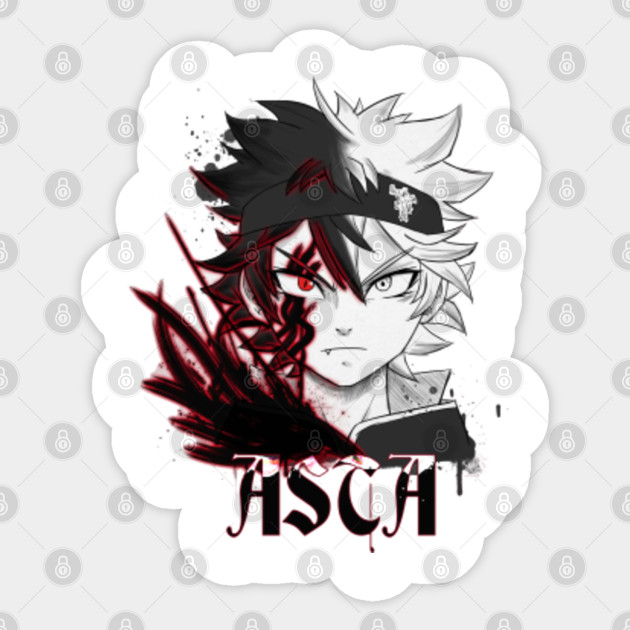 Black Clover Asta Fanart Black Clover Anime Sticker Teepublic