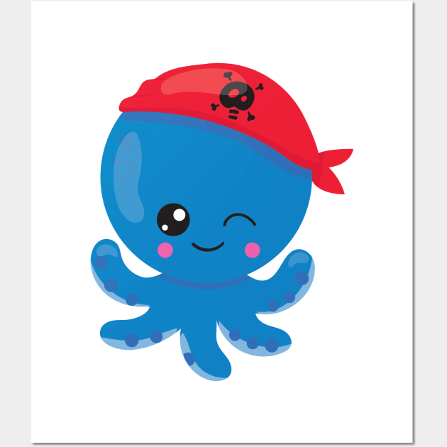 Argh octopus pirate Poster for Sale by Pittstop