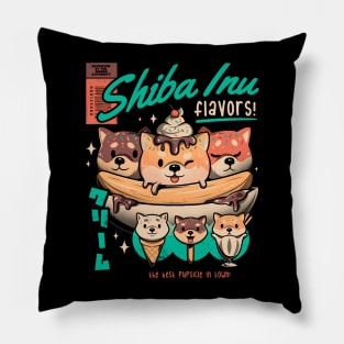 Shiba Inu Flavors - Cute Ice Cream Dog Gift Pillow