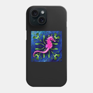 Pink Seahorse in the Ocean Phone Case