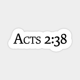 Acts 2:38 Magnet