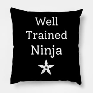 Well Trained Ninja Pillow