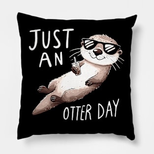 Just an Otter Day Pillow