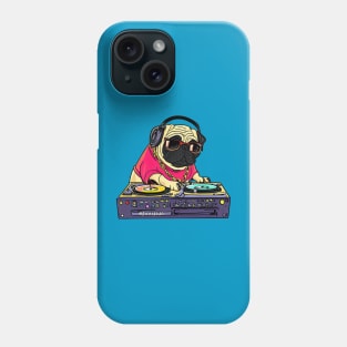 Pug DJ Cartoon Phone Case