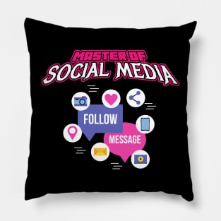 Master Of Social Media Pillow