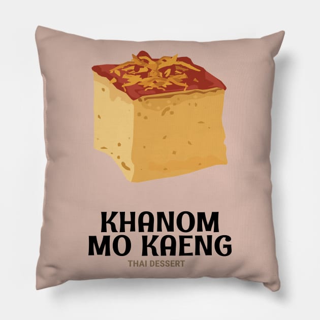 Delicious Street Food Thai Dessert Pillow by KewaleeTee