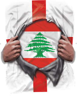 Lebanon Flag English Flag Ripped - Gift for Lebanese From Lebanon Magnet