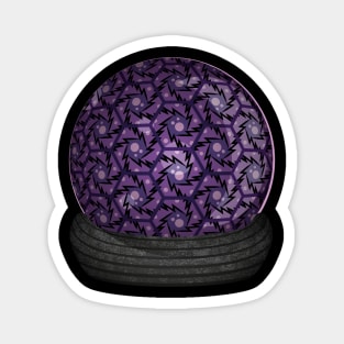 Hex Geometric Pattern ~ Mystic Purple Magnet