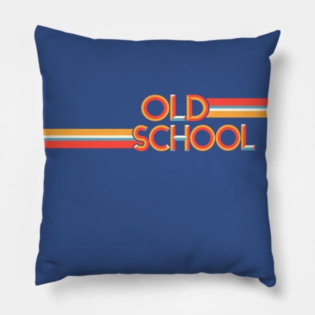 Old School Retro Designs Pillow by AlondraHanley
