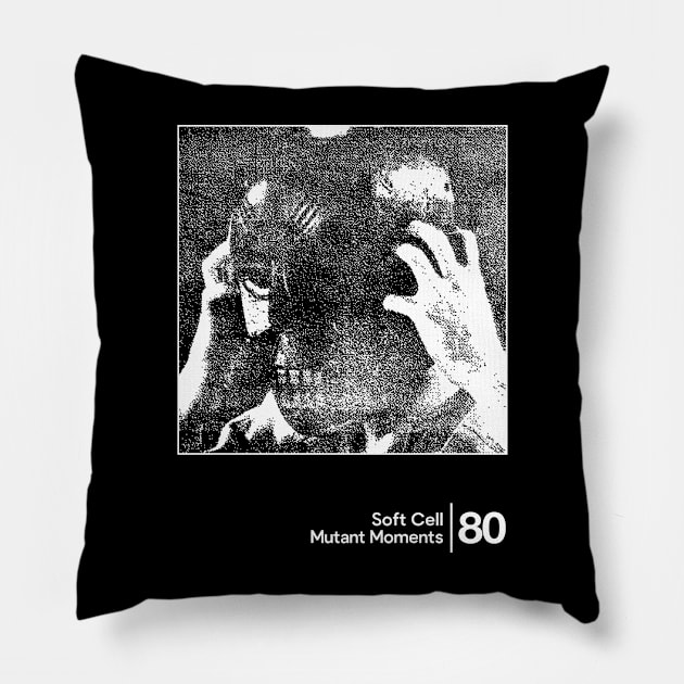 Soft Cell - Mutant Moments / Minimalist Graphic Artwork Design Pillow by saudade