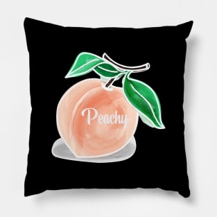 Peachy A Quote Of Satisfaction - Everything Is Just Peachy Pillow