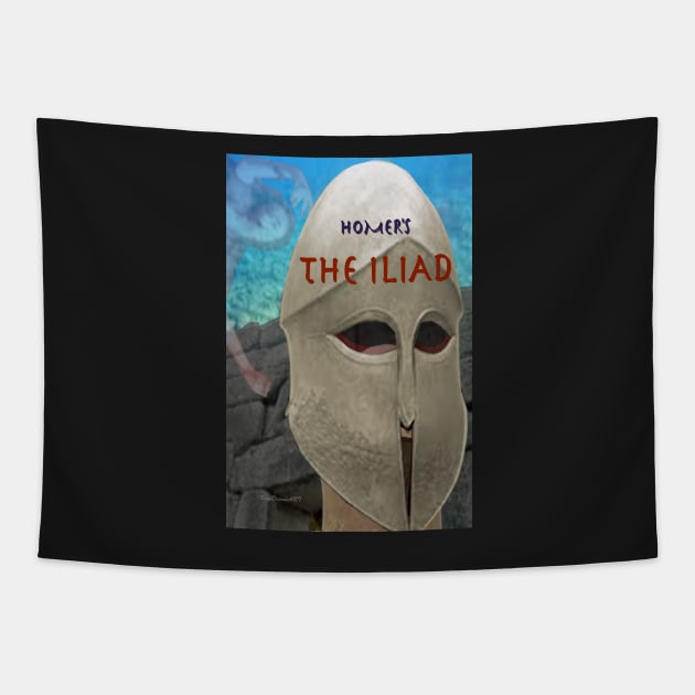 The Iliad image and text Tapestry by KayeDreamsART