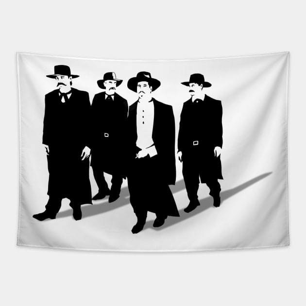 Tombstone Dogs Tapestry by LVBart