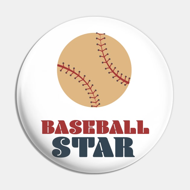 Baseball Star Pin by nickemporium1