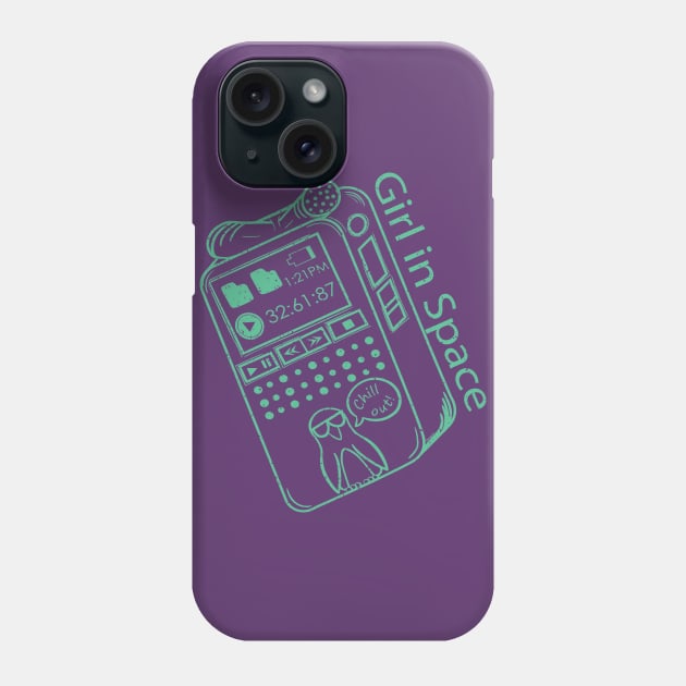 Girl in Space Recorder Phone Case by Desdymona