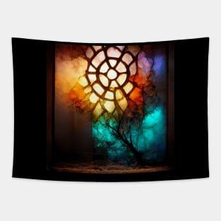 Alcohol Ink Dreamcatcher Boho Tapestry