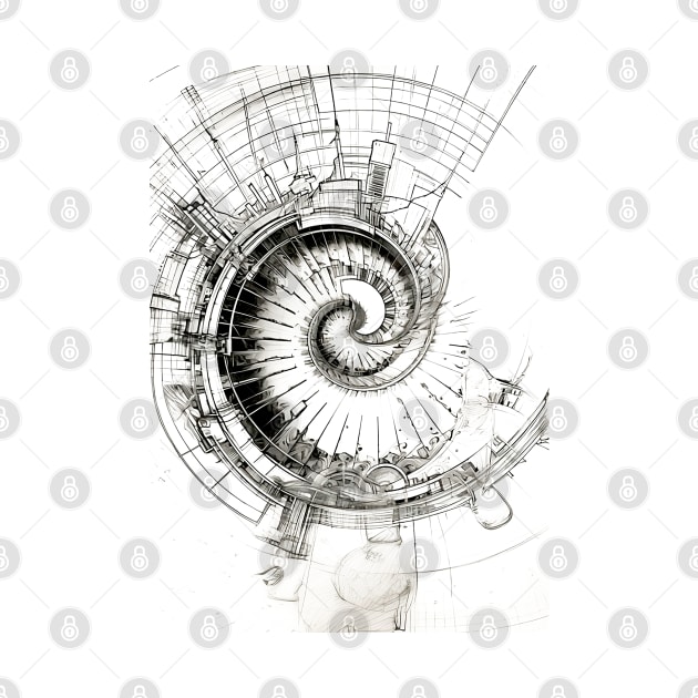 Fibonacci Sequence: Fibonacci Abstract by Puff Sumo