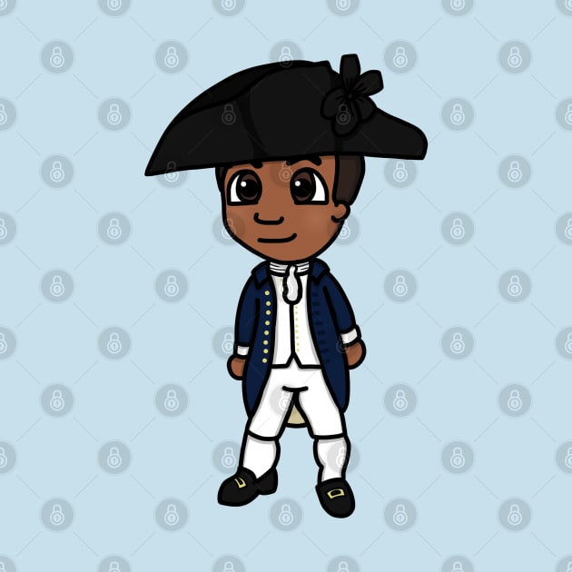 Chibi James Forten (Small Print) by Aeriskate