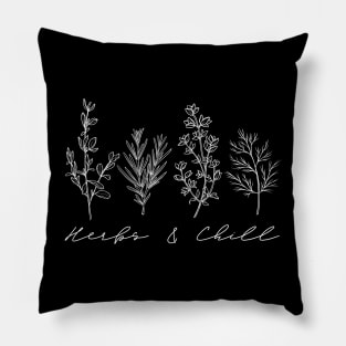 Botanical Plant lover Herbs and chill Pillow