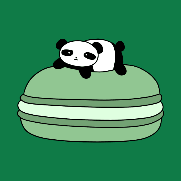 Panda and Giant Macaroon by saradaboru