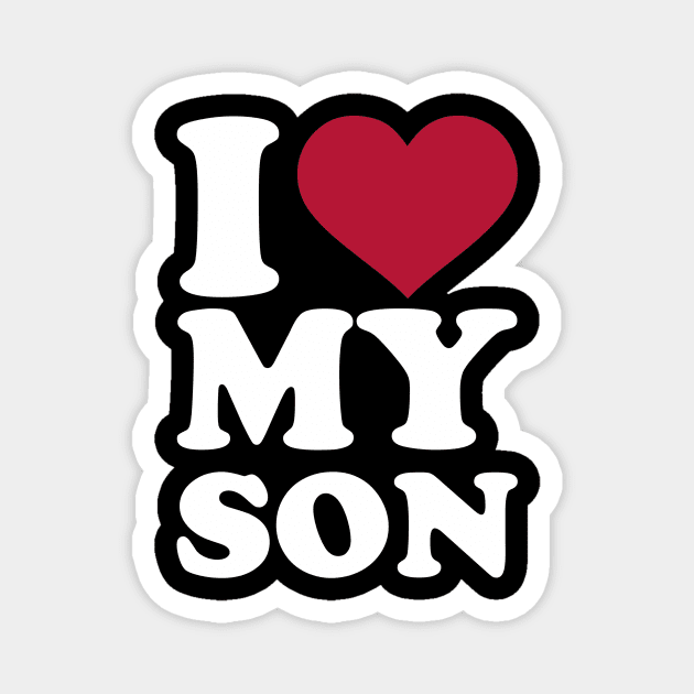 I love my son Magnet by Designzz