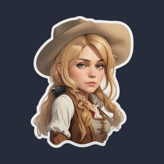 Sadie Adler | Red Dead Redemtpion 2 | Sadie Adler Sticker Design by ABWonderStudio