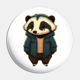 Cute Badger Pin