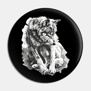 Wolf Historical Accounts Pin