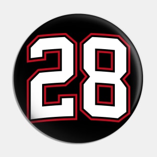 Number Twenty Eight 28 Pin