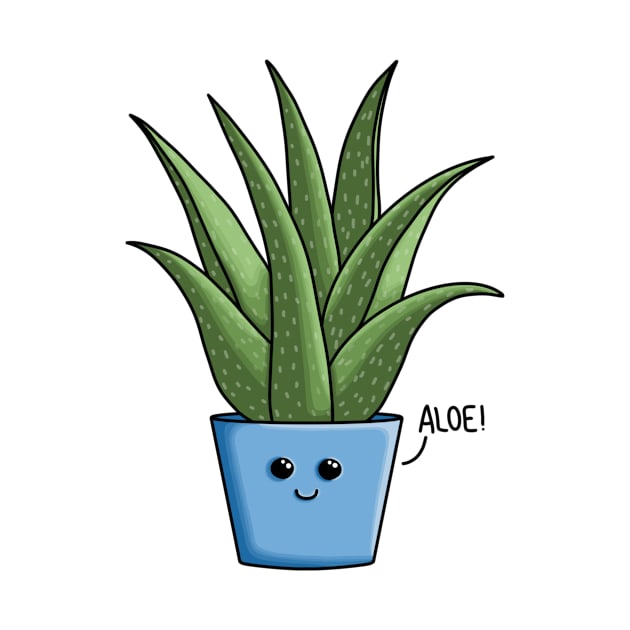 ALOE! how are you?, Happy Aloe Vera with pun by AlmightyClaire