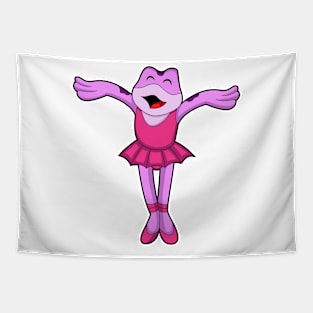 Frog at Ballet Dance with Skirt Tapestry