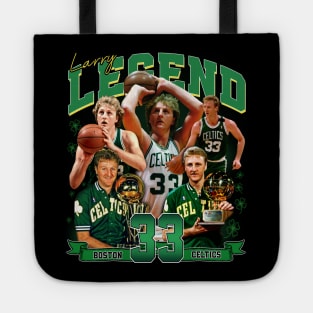 Larry Bird Legend Air Bird Basketball Signature Vintage Retro 80s 90s Bootleg Rap Style Tote