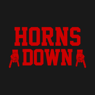 Horns Down - Black/Red T-Shirt