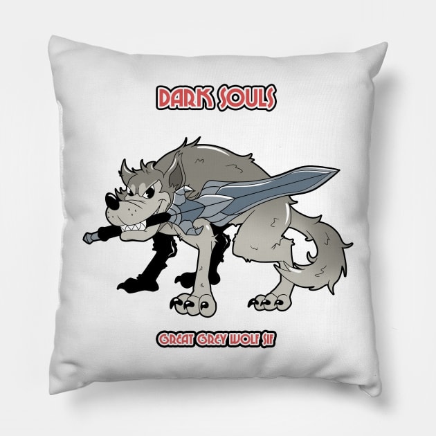 GREAT GREY WOLF SIF IN Pillow by Mustakro