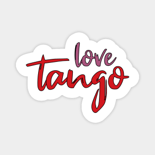 Love Tango Purple Red by PK.digart Magnet