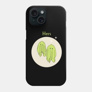 Hers Ghost Couple style 3 Phone Case