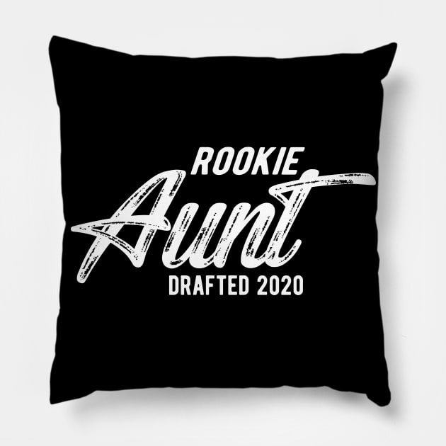 New Aunt - Rookie Aunt Drafted 2020 Pillow by KC Happy Shop