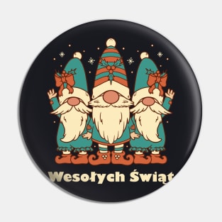 Merry Christmas in Polish Pin