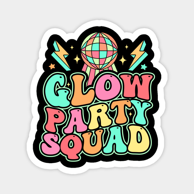 Glow Party Squad Magnet by TheDesignDepot