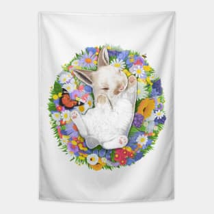 Little sleeping rabbit Tapestry