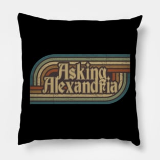 Asking Alexandria Vintage Stripes Pillow