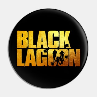 Black Lagoon Logo Gold Pin