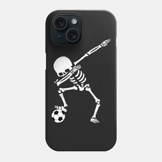 Halloween Dabbing Skeleton Soccer Shirt Dab Pose Soccer Ball Phone Case by vo_maria