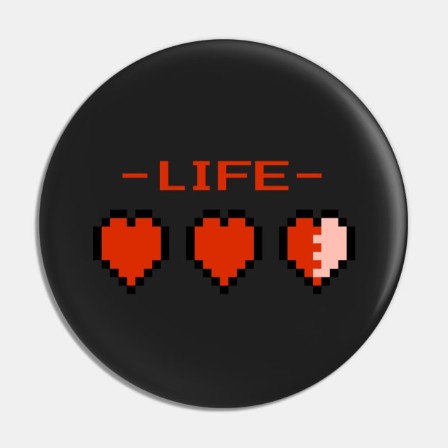 Retro Heart - Doing Well Pin by TheGamingGeeks
