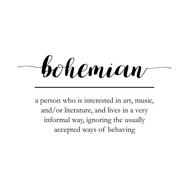 Bohemian word definition by hedehede