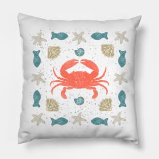 Coastal Vibes by MarcyBrennanArt Pillow