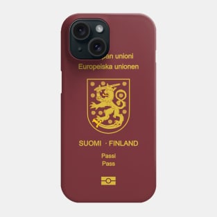 Finland passport Phone Case