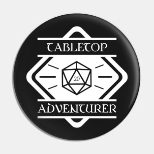 Tabletop Adventurer RPG Dungeons Crawler and Dragons Slayer Pin