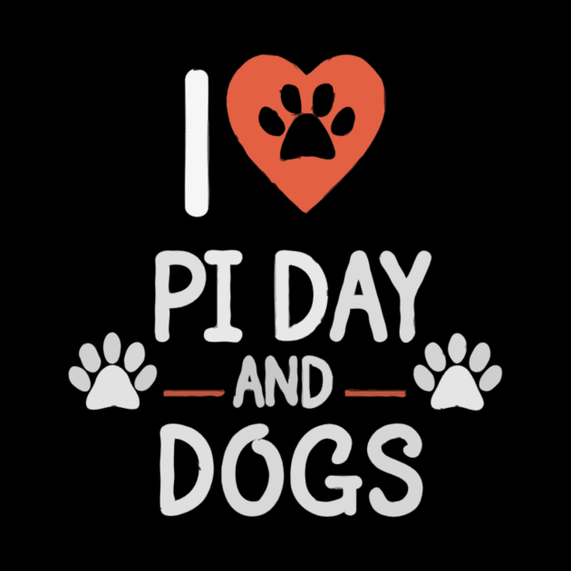 I Love Pi Day And Dogs , Dogs And Maths Lover by Justin green